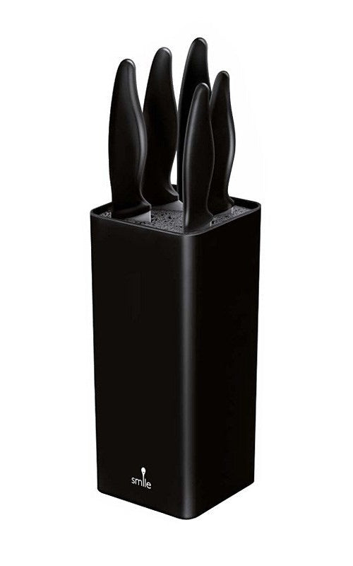 Smile SNS-6 6-piece block knife set black afbeelding 1