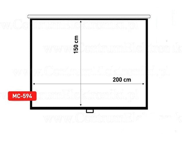 Maclean MC-594 projection screen 2.54 m (100 ) 3:4 afbeelding 1