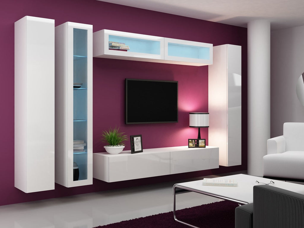 Cama Full cabinet VIGO '180' 180/40/30 white/white gloss afbeelding 1