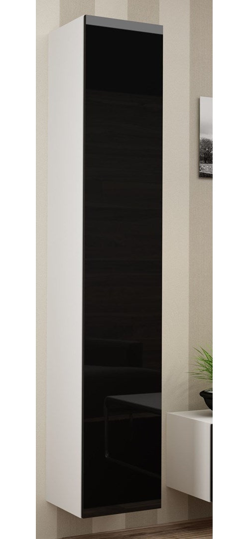 Cama Full cabinet VIGO '180' 180/40/30 white/black gloss afbeelding 1