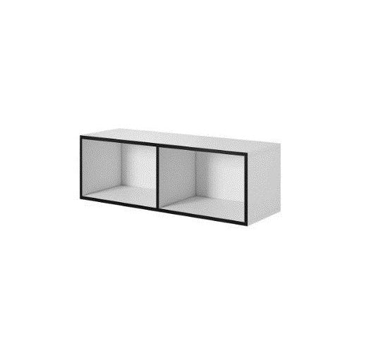 Cama open storage cabinet ROCO RO2 112/37/37 white/black afbeelding 1