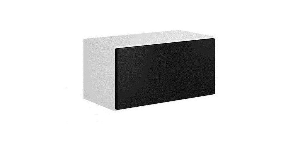 Cama full storage cabinet ROCO RO3 75/37/39 white/white/black afbeelding 2