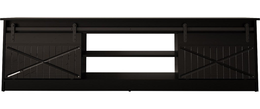RTV GRANERO 200x56.7x35 black/black gloss cabinet afbeelding 1