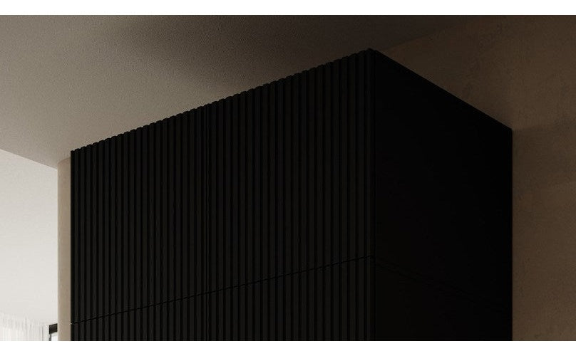 Wardrobe PAFOS 2D BASE 90x55.5x45 Black matt afbeelding 3