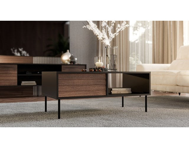 Cama CORTINA Bench/Table 100x55x45 black/walnut afbeelding 3