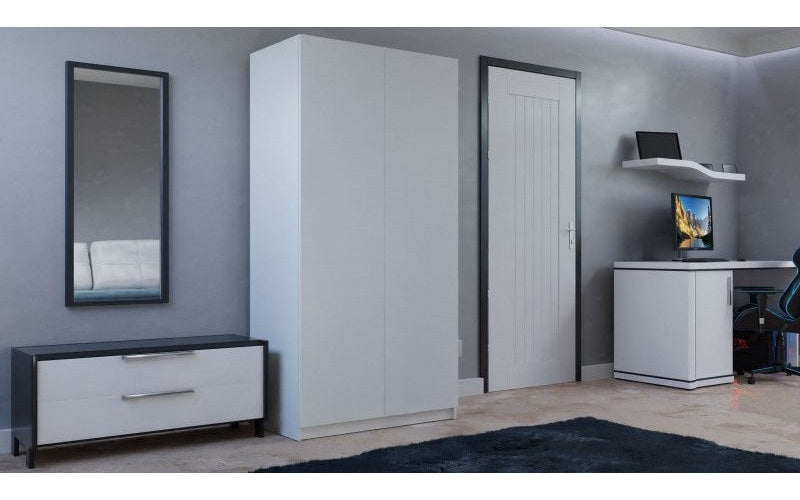 Wardrobe SD-90 White afbeelding 4