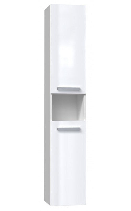 Bathroom cabinet NEL I 31x30x174 cm  white  glossy afbeelding 1
