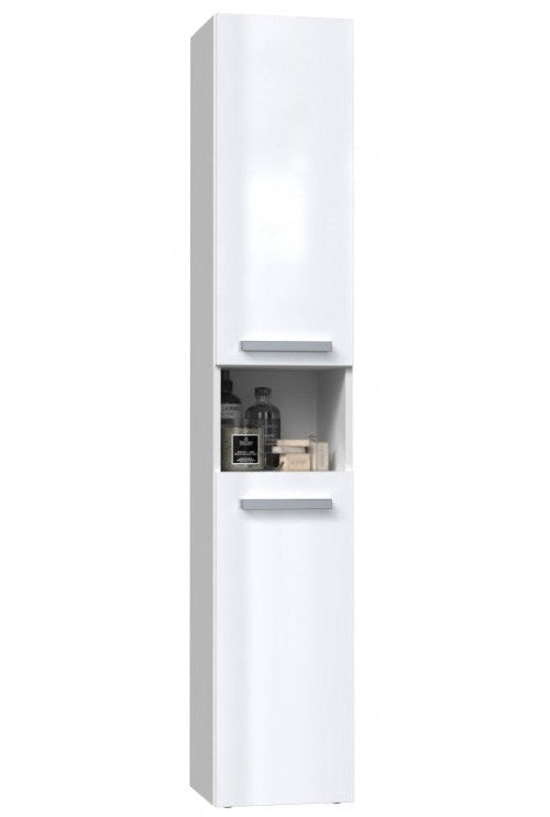 Bathroom cabinet NEL I 31x30x174 cm  white  glossy afbeelding 2