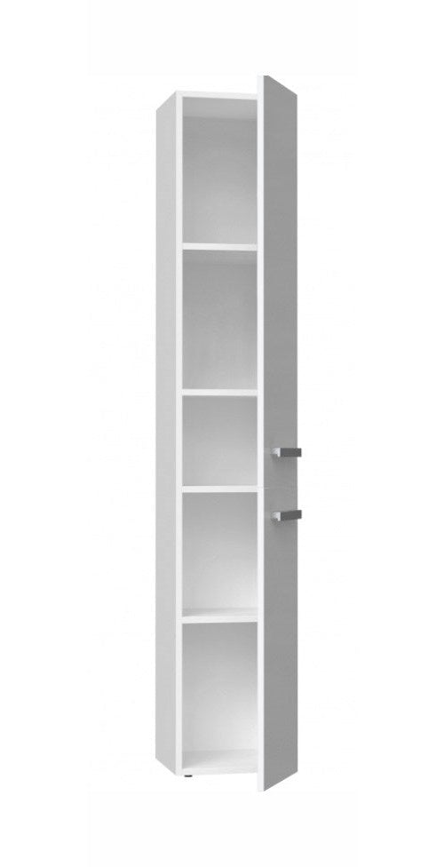 Bathroom cabinet NEL II 31x30x174 cm  white  glossy afbeelding 2