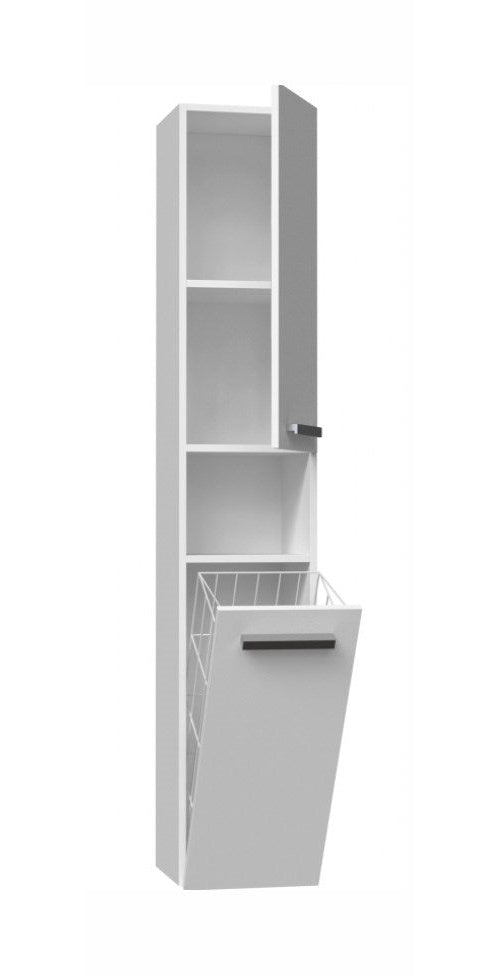 Bathroom cabinet NEL III 31x30x174 cm  matt white afbeelding 2