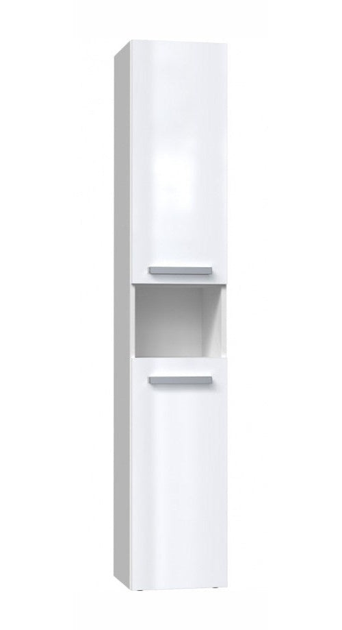Bathroom cabinet NEL III 31x30x174 cm  white  glossy afbeelding 1
