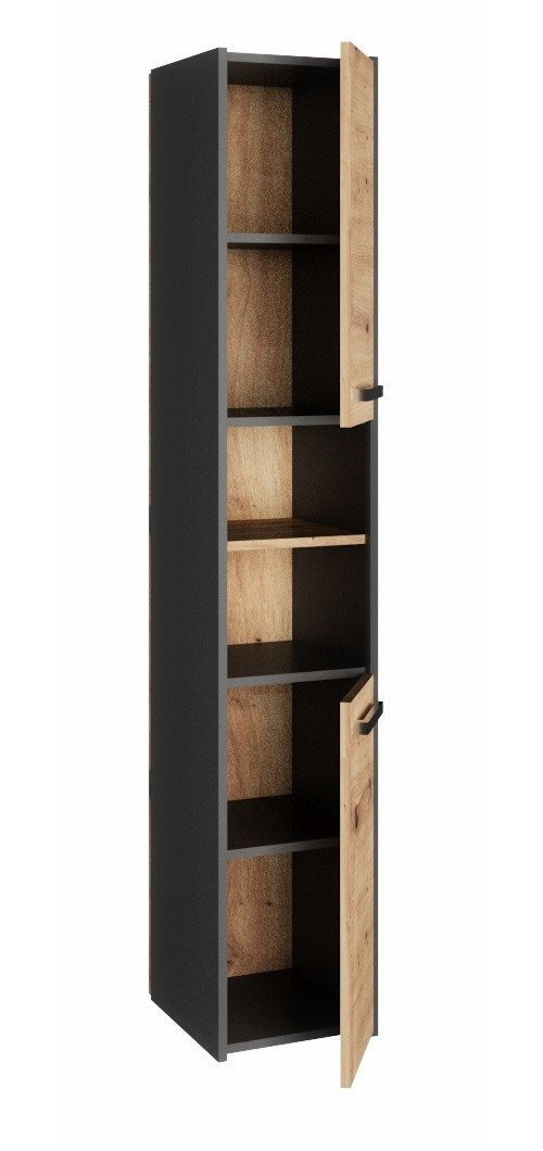 Topeshop S30 ANTRACYT/ARTISAN bathroom storage cabinet afbeelding 2