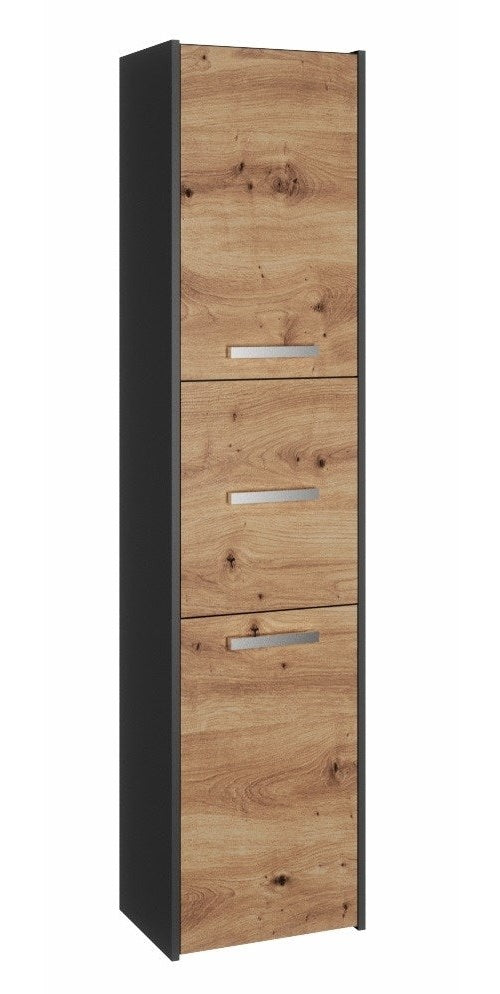 Topeshop S43 ANTRACYT/ARTISAN office bookcase afbeelding 1