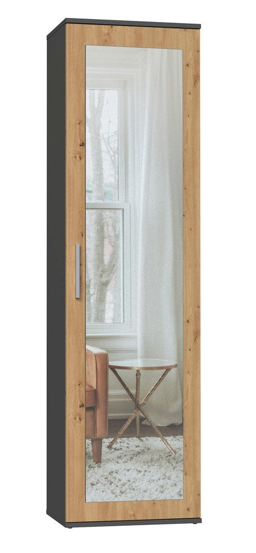 Topeshop DUO SZAFA ANT/ART KP bedroom wardrobe/closet 2 shelves 1 door(s) afbeelding 1