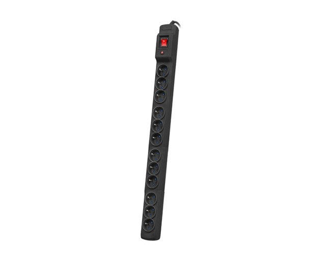 RACK POWER STRIP 19  ARMAC MULTI M12/10A 1.5M 12X 230V PL VERTICAL MOUNTING BLACK afbeelding 1