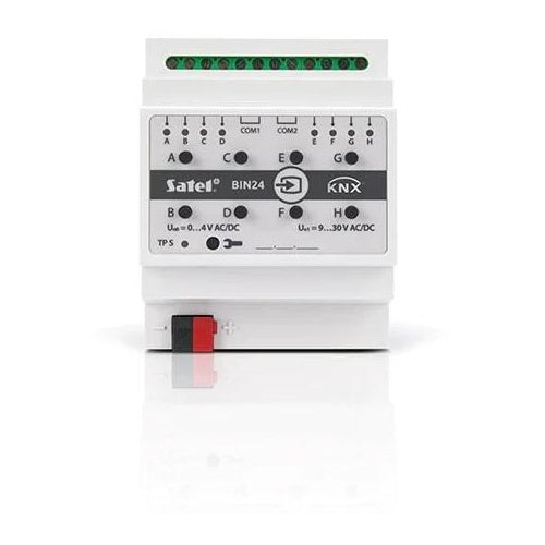 Satel KNX-BIN24 smart home actuator DIN rail-mounted 8 channels afbeelding 2