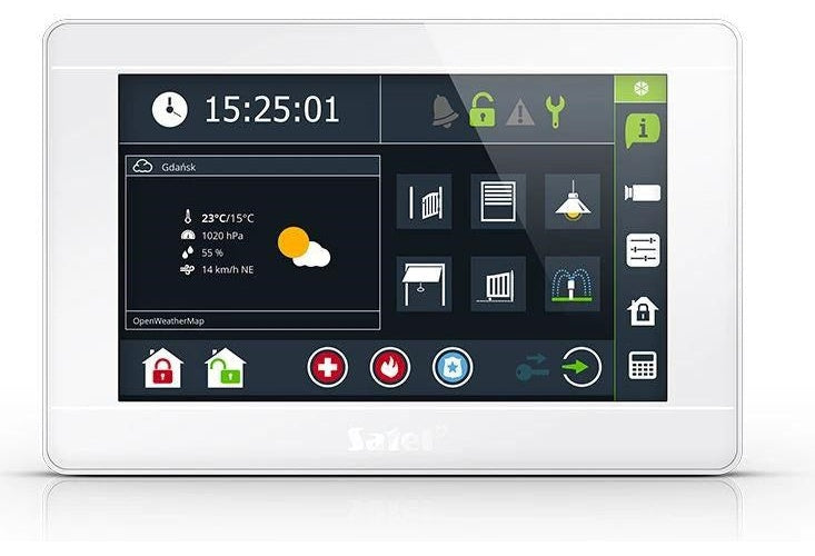 SATEL KEYPAD INT-TSI-W GRAPHIC 7 INCHES (WHITE) afbeelding 5
