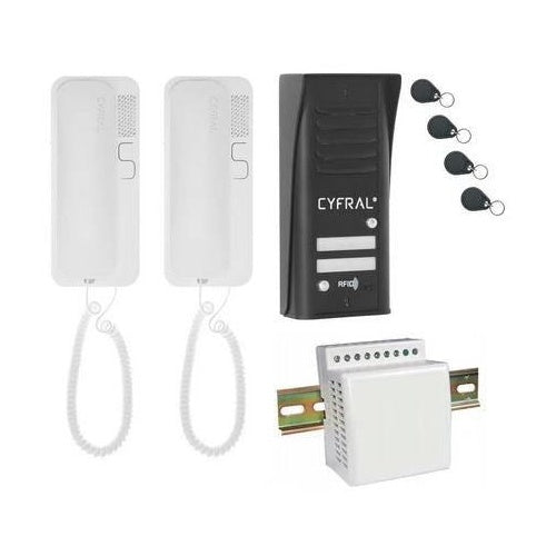 INTERCOM CYFRAL COSMO 2-TENANT BLACK afbeelding 1