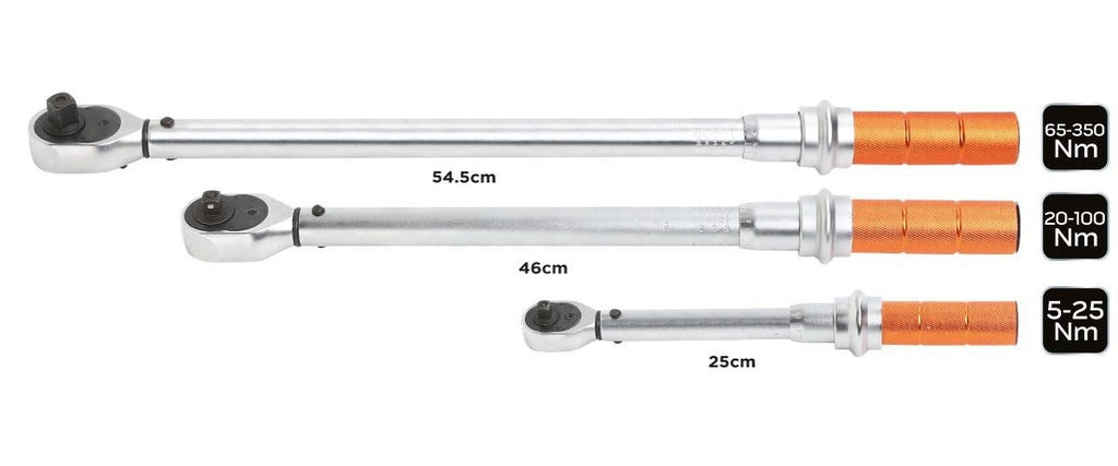 Torque wrench set 1/4   3/8   1/2  3 pcs. afbeelding 4