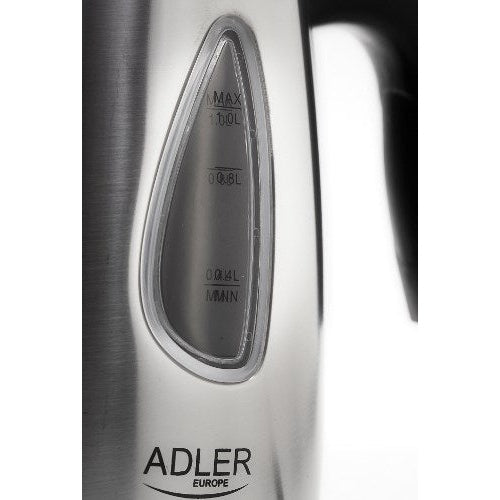 Adler AD 1203 electric kettle 1 L Silver 1630 W afbeelding 4