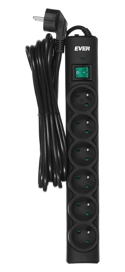 Ever Optima 5m Black 6 AC outlet(s) 250 V - 5907683603557 - image 2