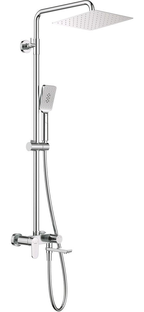 Shower head with bathtub mixer - movable spout afbeelding 1