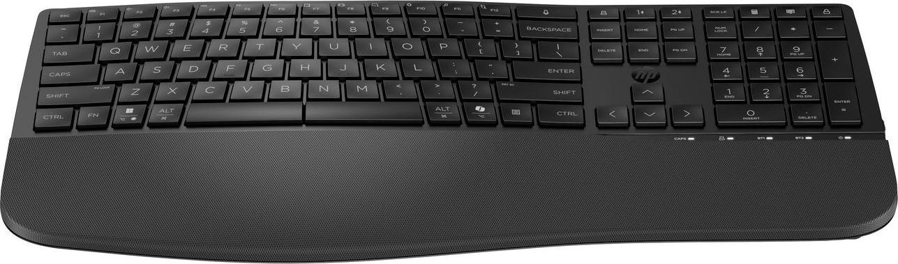 HP 685 Comfort Dual-Mode Keyboard - Ergonomic, Bluetooth/2.4GHz, Nordic Layout (Pan)