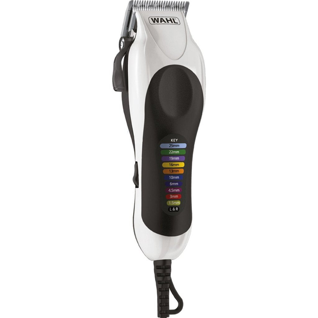 Wahl Color Pro Plus EU Hair Clipper White/Black - 10 Combs, 33 Settings