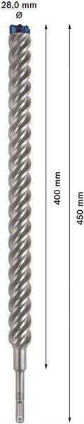 Bosch Expert SDS-plus-7X Drill Bit 28 mm for Concrete 450 mm Length