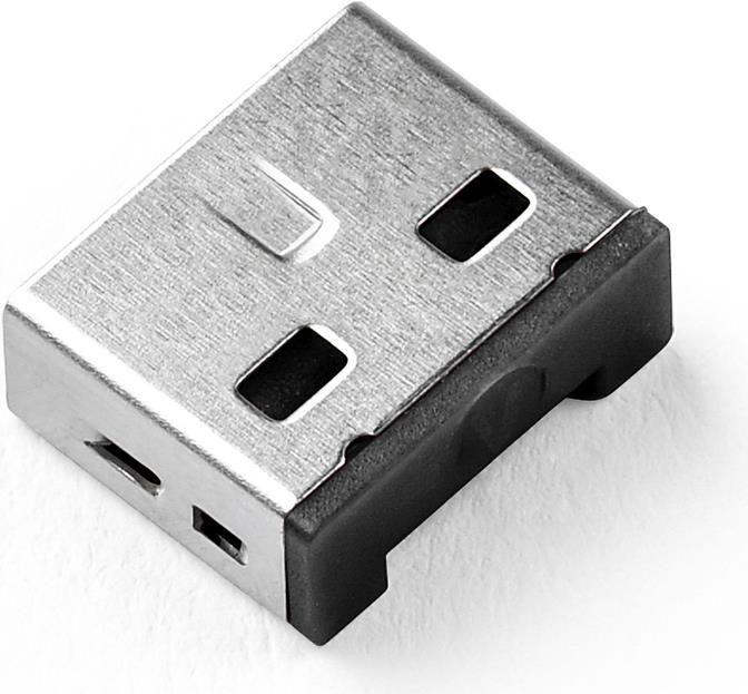 Smartkeeper UL03P1BK Interface Blocking Device + Key, USB Type-A, Black Plastic, 10 Pieces (UL03P1BK)