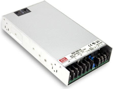 Mean Well RSP-500 Power Supply, 85-264V, Active, 1U, Silver, RSP-500-24