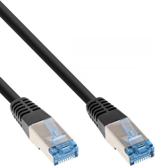 InLine Patch Cable - RJ-45 Male to RJ-45 Male - 15.0 m - SFTP, PiMF - CAT 6a - Halogen-Free - Black (73815S)