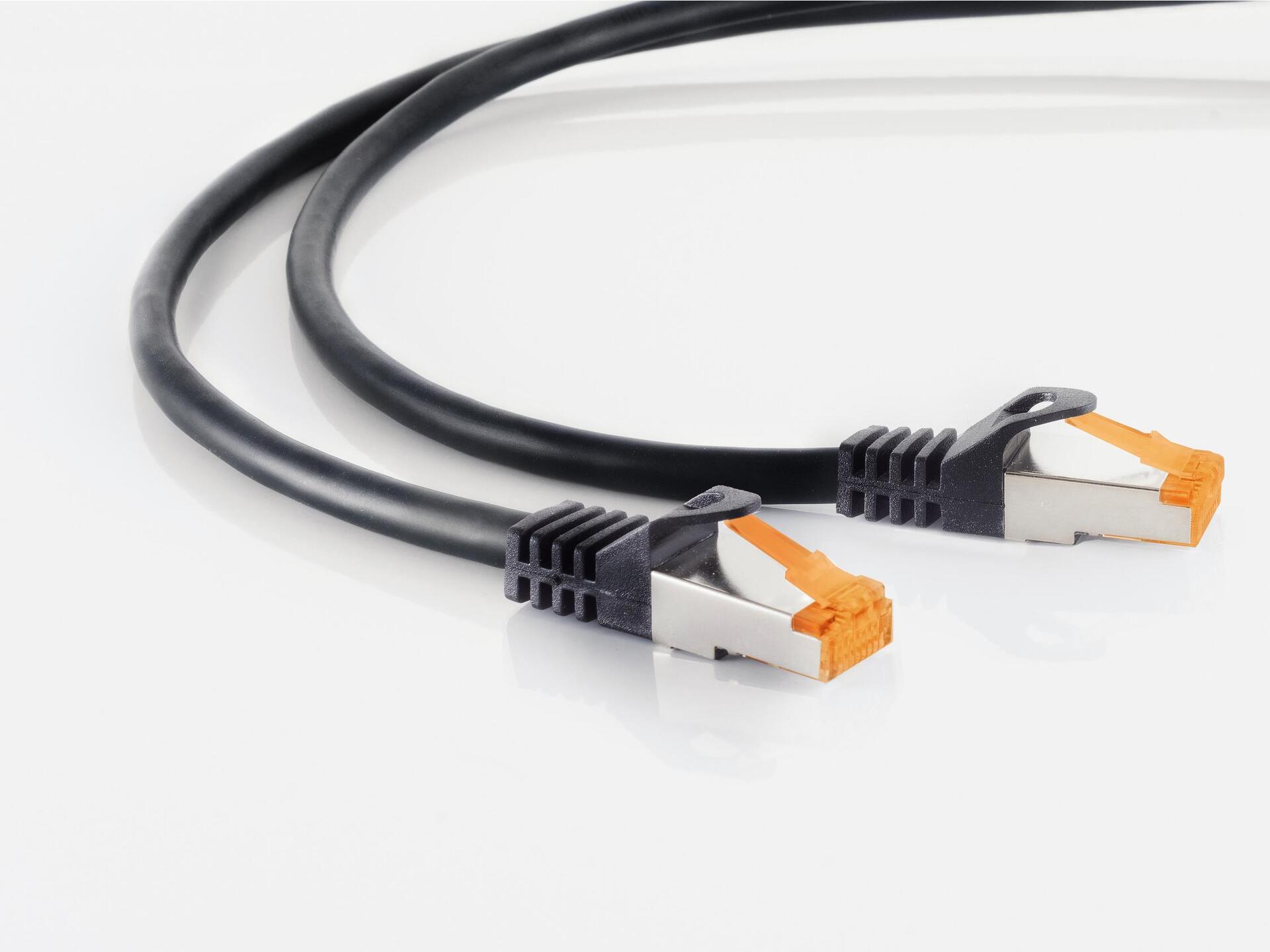 S-Impulse RJ-45 Patch Cable - 50 m - SFTP - Black - Outdoor Use