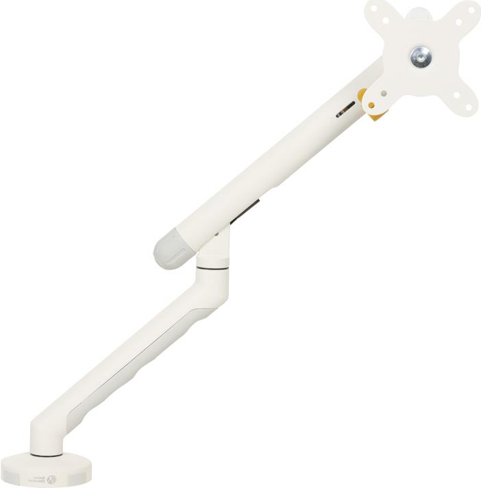 Bakker Elkhuizen Flexible Single Mounting Kit - Adjustable Arm for Monitor - White (BNEFSW) PA6