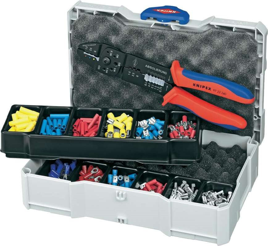 Knipex 97 90 25 Crimp Set for Cable Connectors - 240 mm - 97 90 25