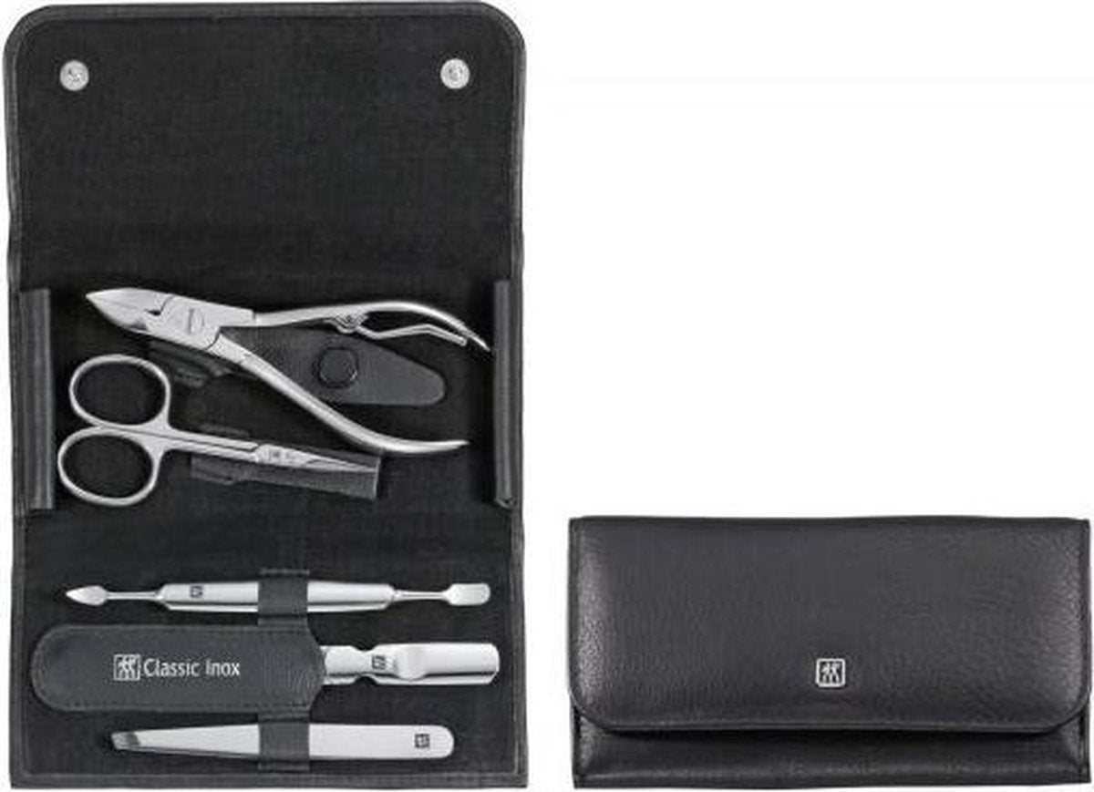 Zwilling Classic Inox Leather Case, 5-piece, black (97437-004-0)