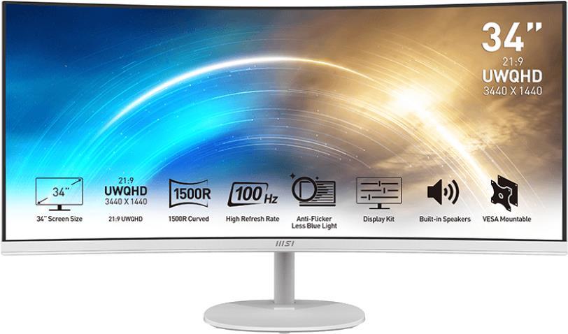 MSI Pro MP341CQW 34" UltraWide Quad HD Monitor - PRO MP341CQW