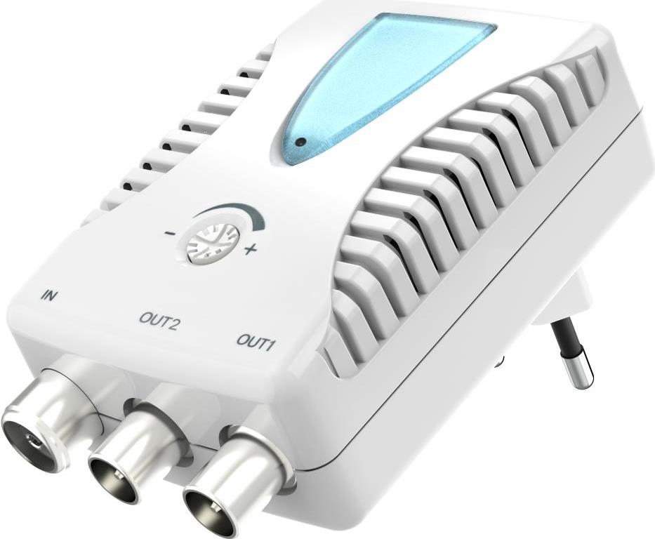 Hama Secondary Device Amplifier, 1 Input, 40-862 MHz, 2 Outputs (00205228) 40-862MHz