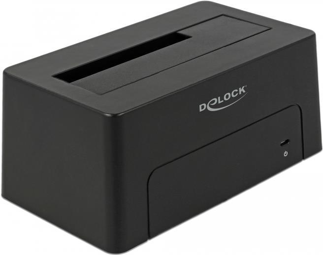 DeLOCK HDD Docking Station - 1 Bay - SATA 6Gb/s - USB 3.1 (Gen 2) - Black (63958)