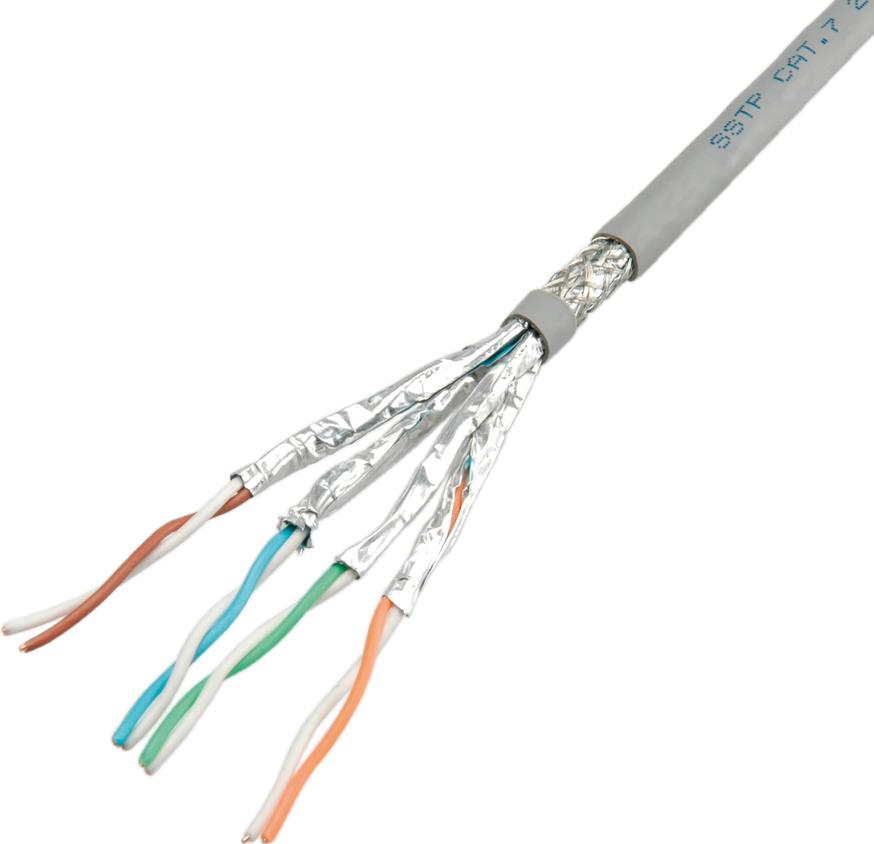Roline Bulk Cable 100 m SFTP, PiMF CAT 6a Robust Grey