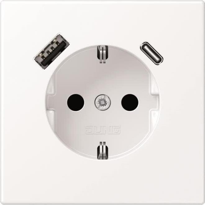 Jung SCHUKO Socket - USB Type AC - LS1520-15CAWWM