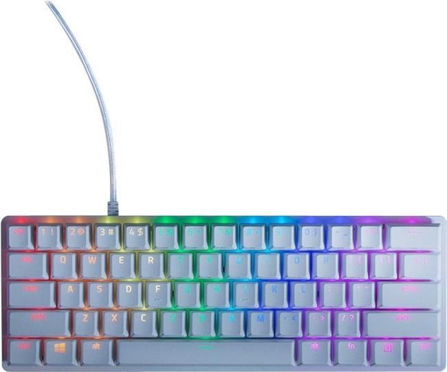 Razer Huntsman Mini Keyboard - Backlit - USB - Razer Clicky Optical Purple - Mercury (RZ03-03390300-R3M1)