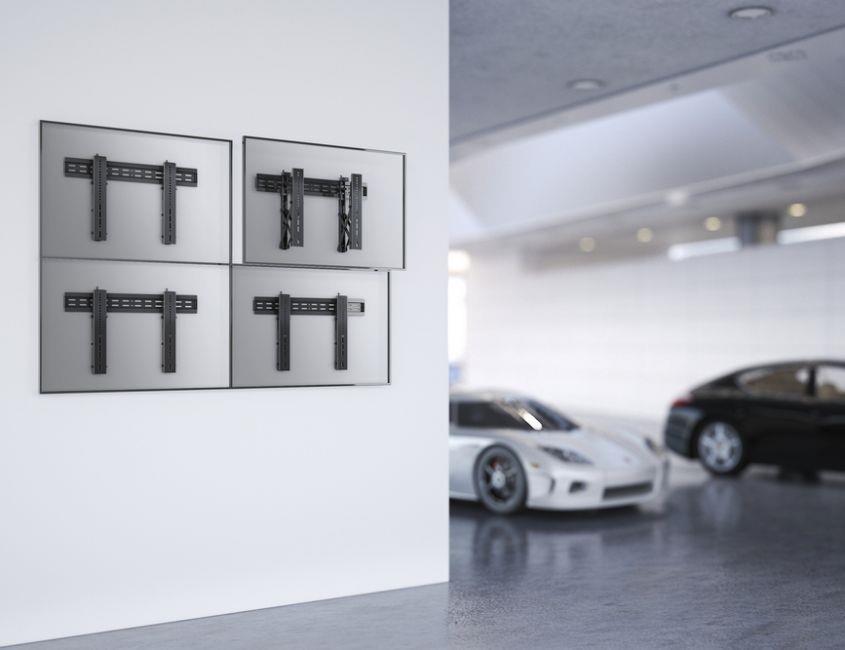 Equip 94,00cm (37")-70" Pop-Out-Videowandhalterung - 45 kg - 94 cm (37" ) - 177,8 cm (70" ) - 200 x 200 mm - 600 x 400 mm - Schwarz (650351)
