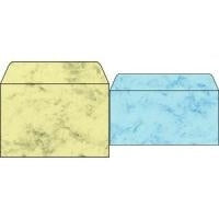 Sigel Envelope DIN Long 90 g/m² Gummed Marble Blue with Inside Print for Inkjet Laser Copiers (DU170)