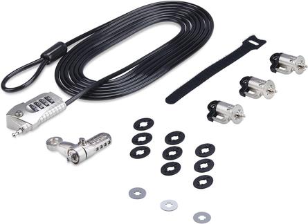 StarTech.com Laptop/Desktop & Peripheral Lock Kit, 9.8ft (3 m) (3M4-DESK-LOCKING-KIT)