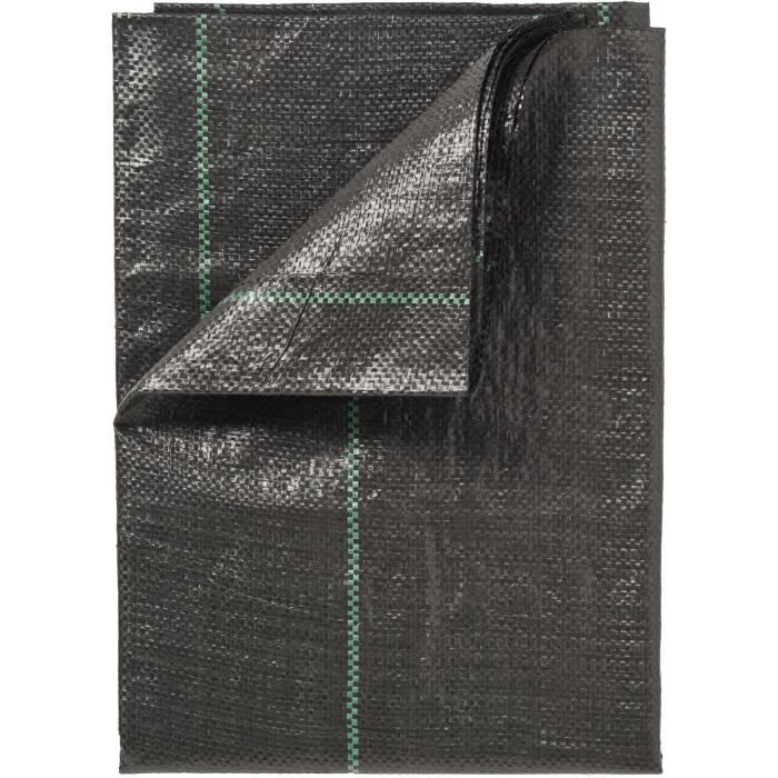 Landscape Weed Control Fabric - NATURE - 100 g/m² - 2 x 10 m - Black - Permeable to Water and Air