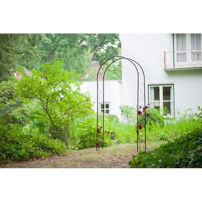 NATURE Arched Pergola - Metal - 112.5 x 39.5 x 231 cm - Black