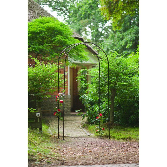 NATURE Arched Pergola - Metal - 112.5 x 39.5 x 231 cm - Black