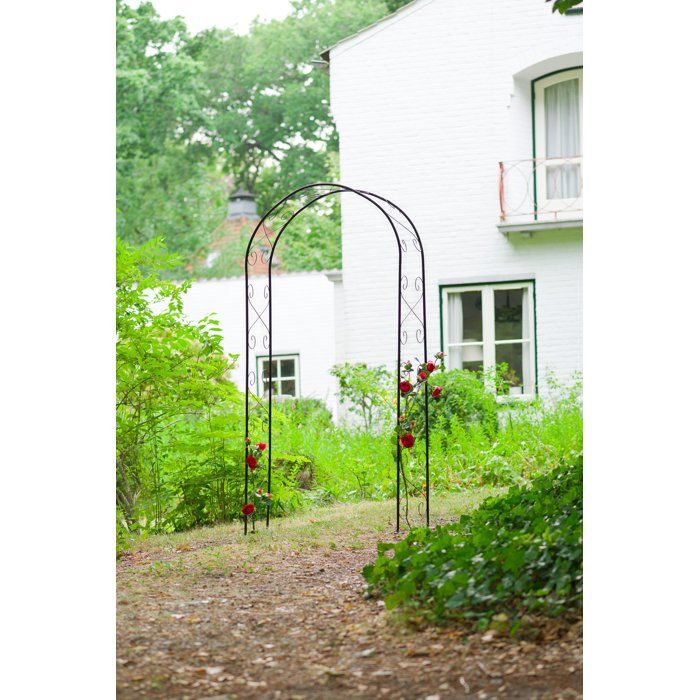 NATURE Arched Pergola - Metal - 112.5 x 39.5 x 231 cm - Black