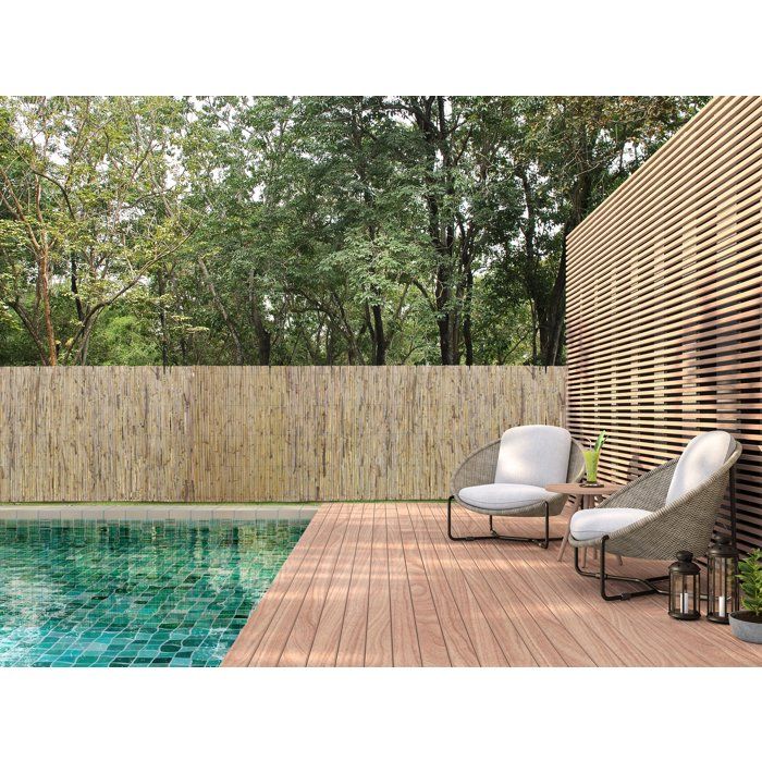 NATURE Reed Fencing - Premium Natural Split Reeds - 3 x 1 m